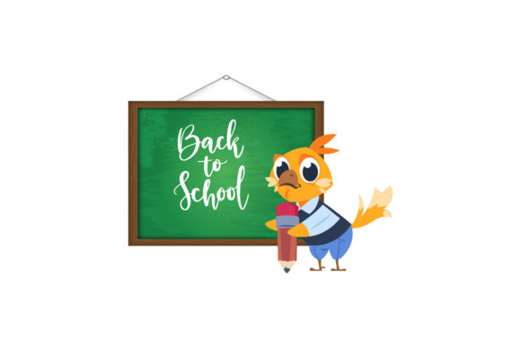 Back to School Cartoon with Cute Animal Design Assets