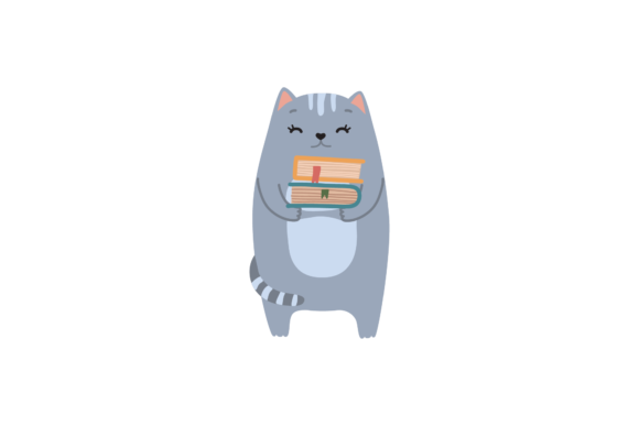 Back to School Cat and Library Book SVG: A Versatile Design for Creatives, Educators, and Small Business Owners