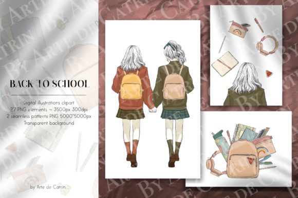 Back to School Clipart for Creative Design Projects