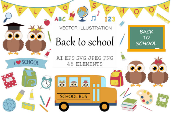 Back to School Owls: Crafting Creative Educational Designs with School Owls SVG