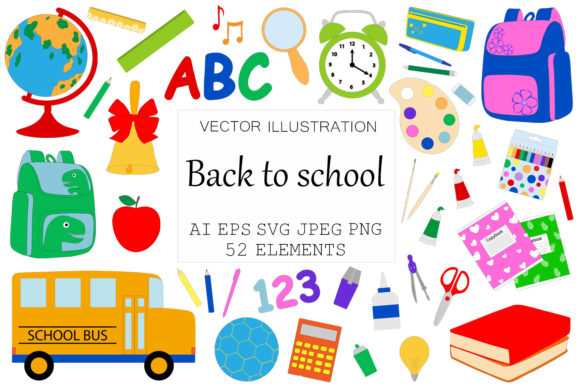 Back to School SVG Collection for Creative Design Projects