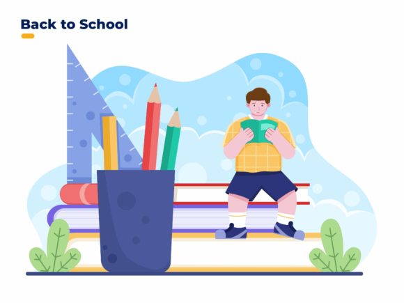 Back to School Vector Illustration: A Versatile Design Asset