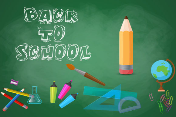 Back to School Vector Supplies Set for Creative Projects