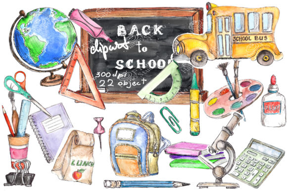 Back to School Watercolor Collection: A Creative Asset for Designers and Marketers