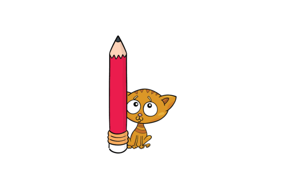 Cat Back to School – Big Pencil SVG: A Versatile Design Asset for Creators and Entrepreneurs