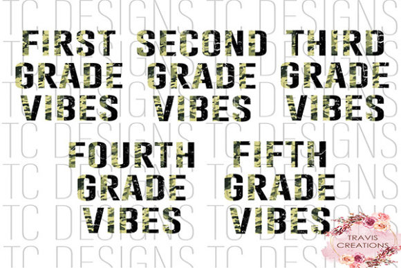 Distressed Camo Back to School Bundle: A Versatile Digital Design Kit for Creators