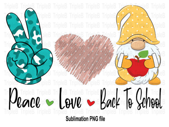 Peace Love Back to School Sublimation 5: Creative Designs for Your Seasonal Projects