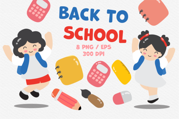 School Kid Back to School Cartoon Set: A Versatile Resource for Creators and Educators